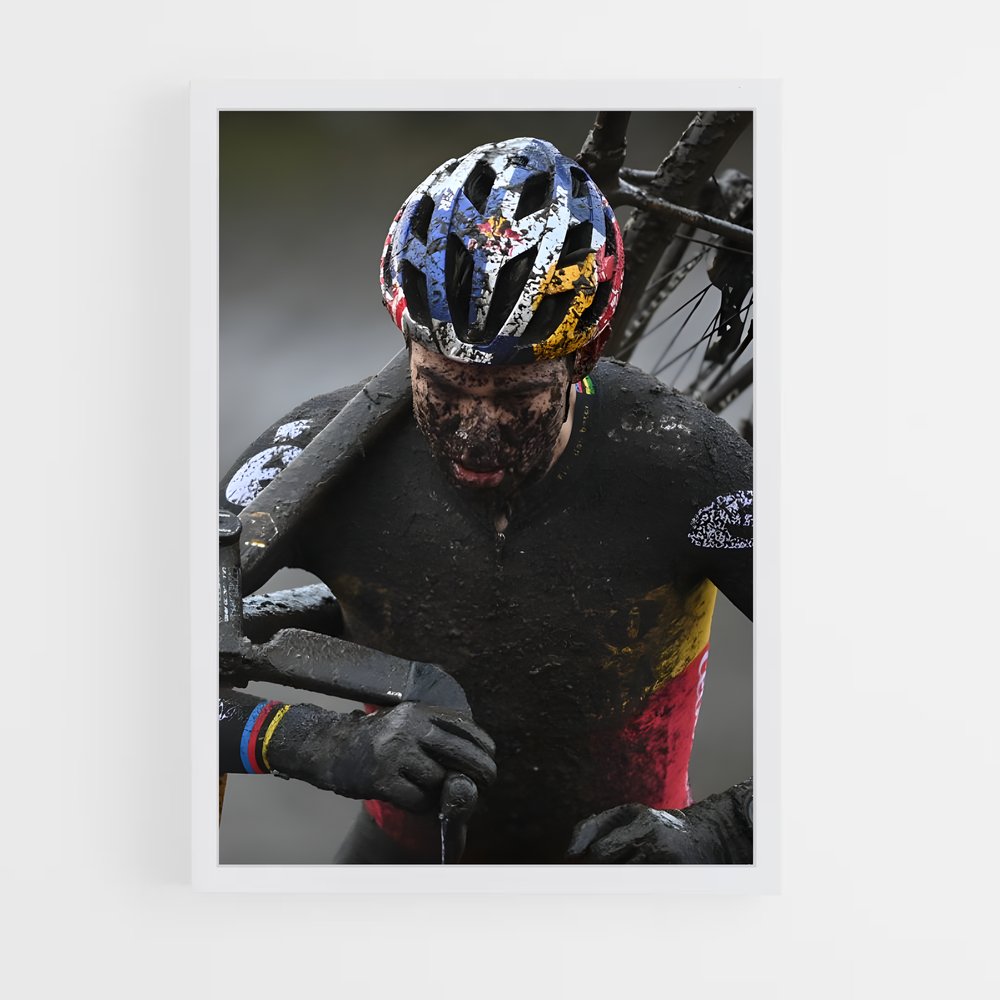 Poster Course Boueuse – affiche Cyclisme (vue 3)